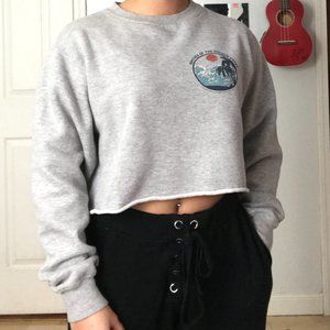 PACSUN Golden Coast Cropped Sweatshirt
